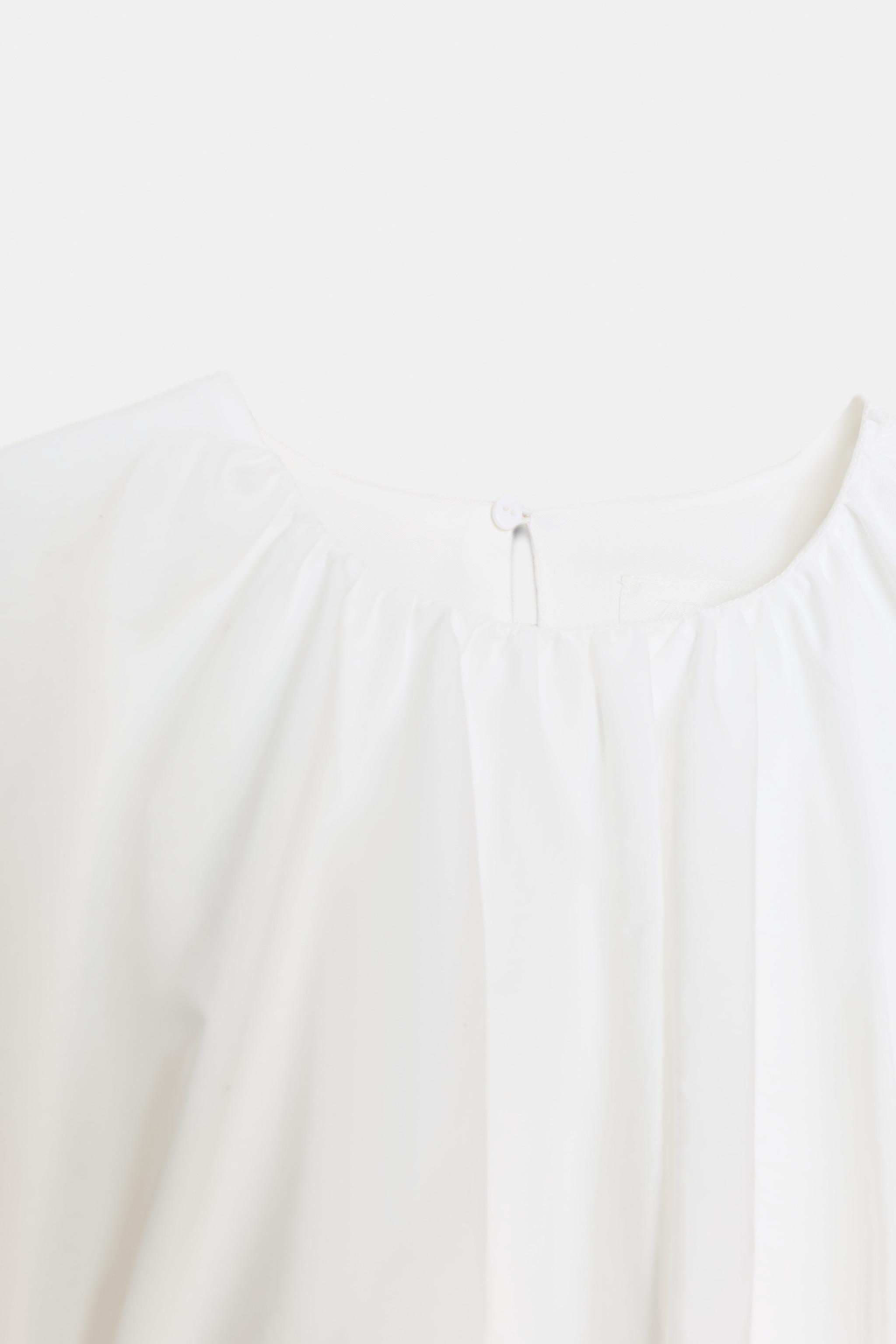 BALLOON POPLIN TOP